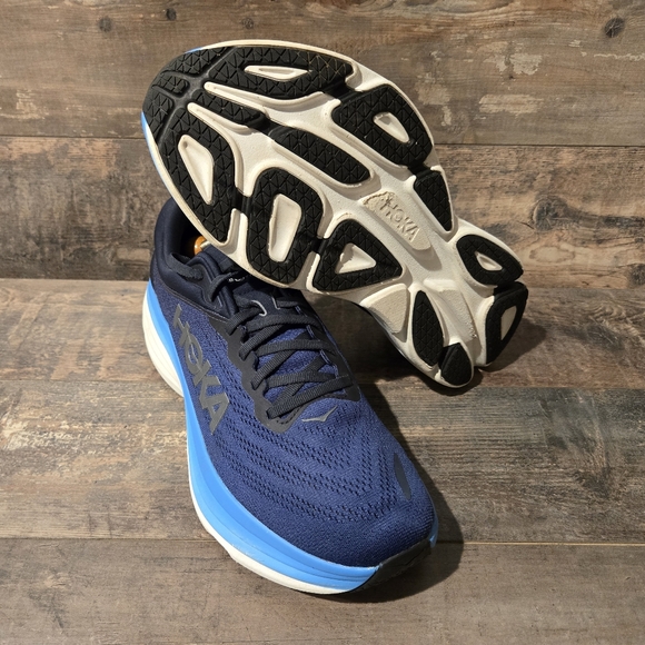 Hoka One Bondi 8 Running Shoes Outer Space / All Aboard Men's ● 12 D - Picture 4 of 7